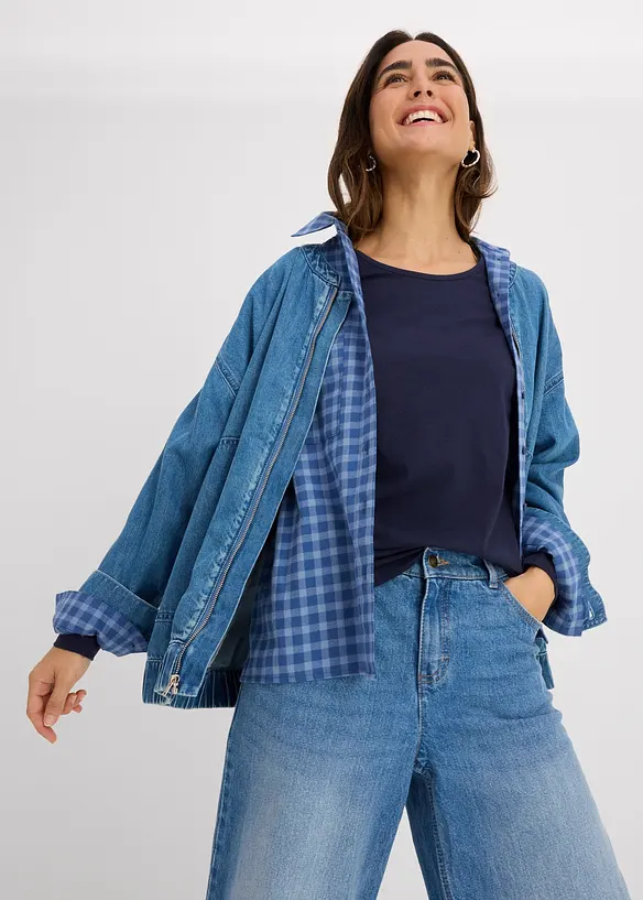 Lot de 2 T-shirts manches longues, bonprix