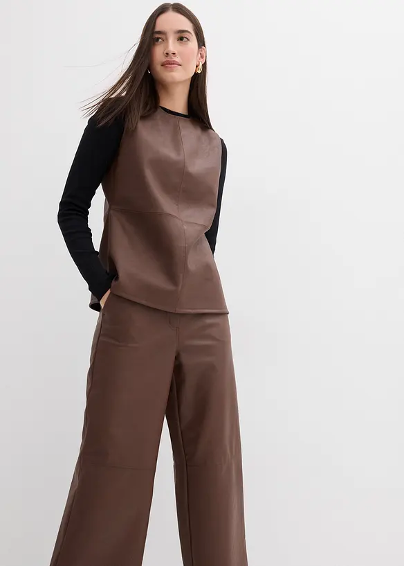 Pantalon enduit, bonprix