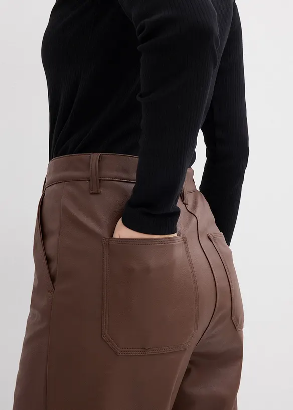 Pantalon enduit, bonprix