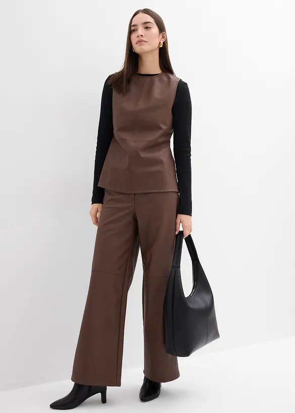 Pantalon enduit, bonprix