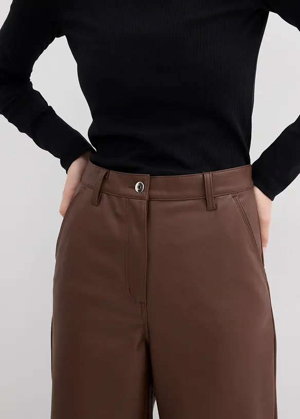 Pantalon enduit, bonprix