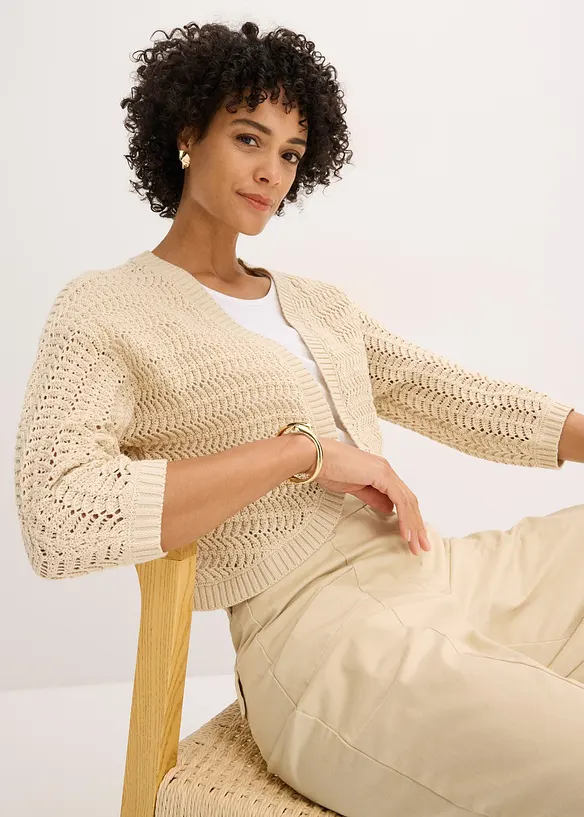 Boléro en crochet, manches coudes, bonprix