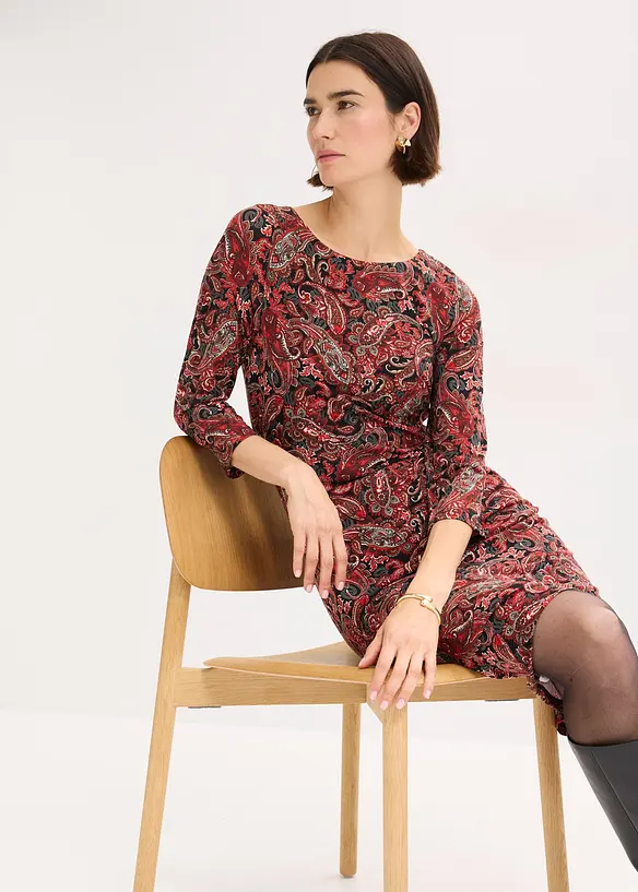 Robe en jersey à imprimé paisley, bonprix