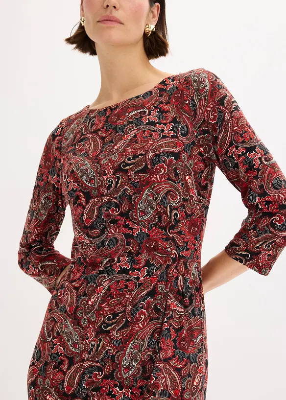 Robe en jersey à imprimé paisley, bonprix