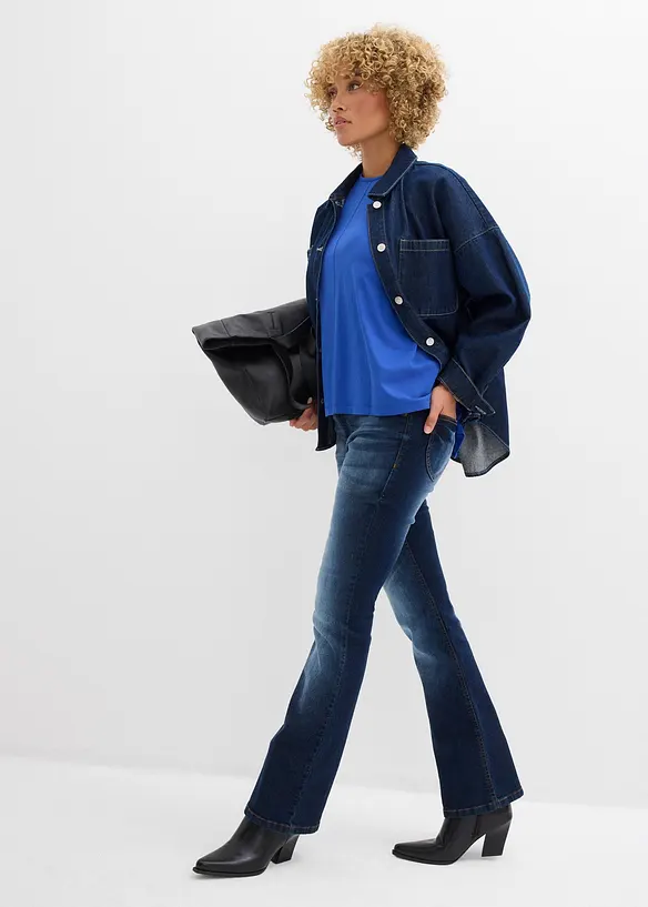 T-shirt boxy en coton, bonprix