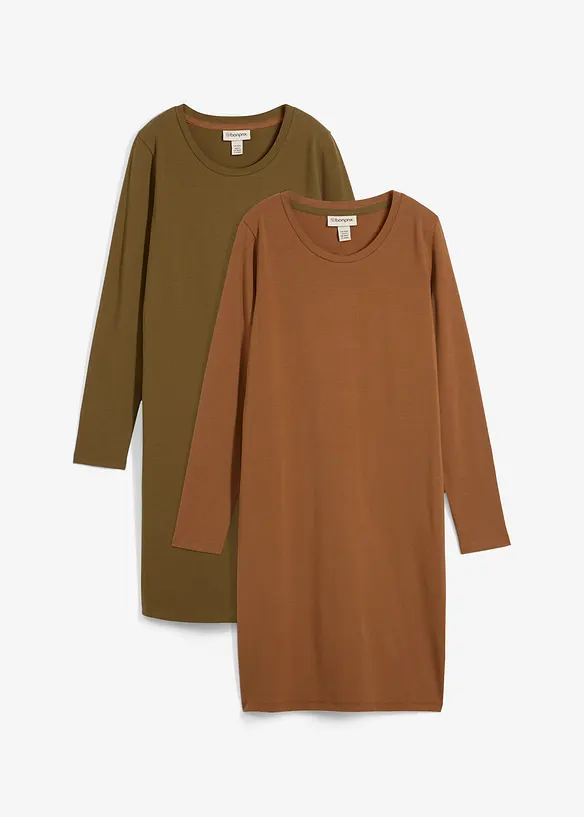 Robes en jersey coton extensible, bonprix