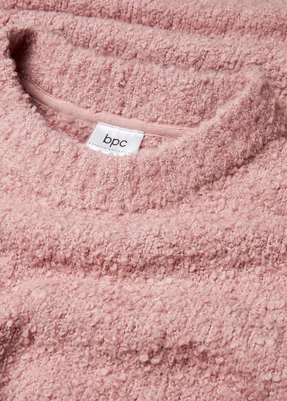 Pull oversize en maille bouclette, bonprix