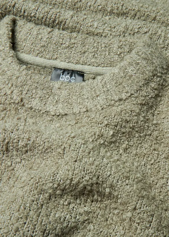 Pull oversize en maille bouclette, bonprix