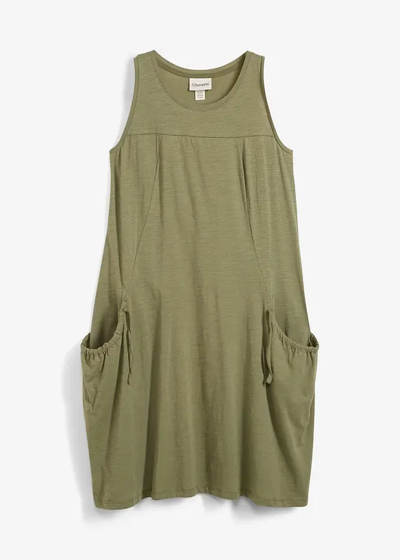 Robe en jersey coton avec poches, bonprix