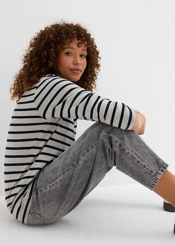 T-shirt manches longues coton, bonprix