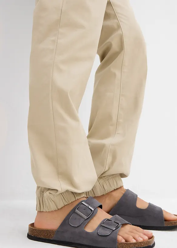 Pantalon chino jogger loose, droit, bonprix