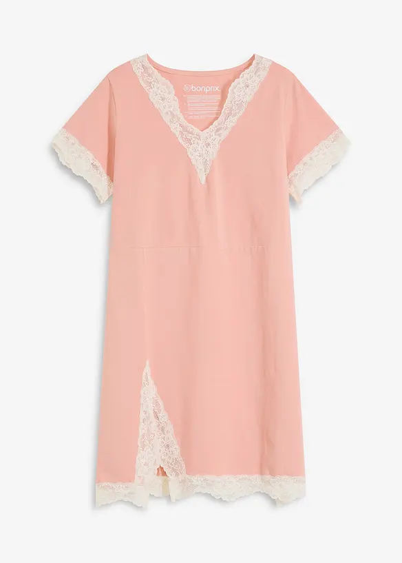 Chemise de nuit courte avec dentelle, bonprix