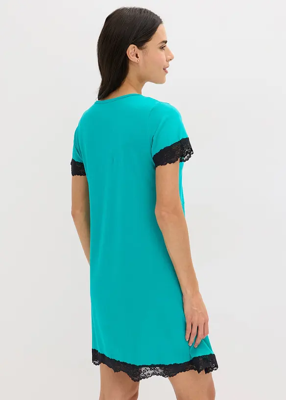 Chemise de nuit courte avec dentelle, bonprix