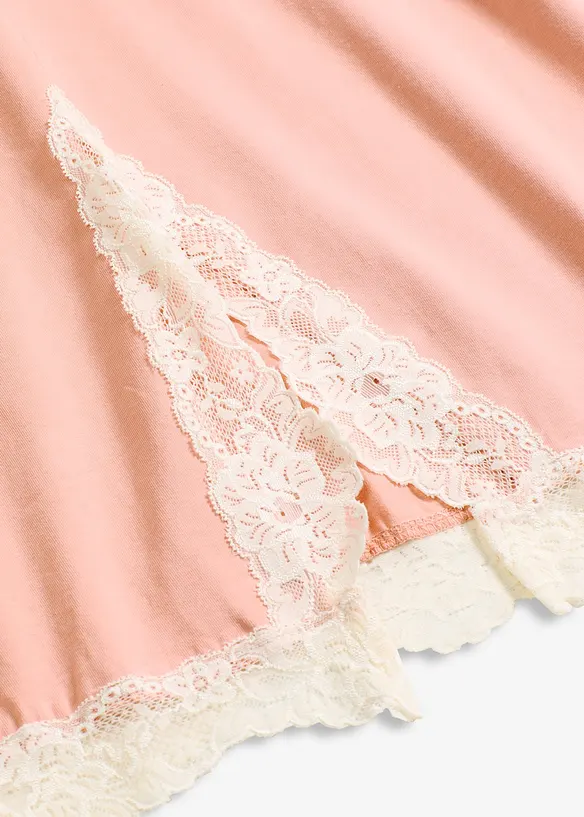 Chemise de nuit courte avec dentelle, bonprix