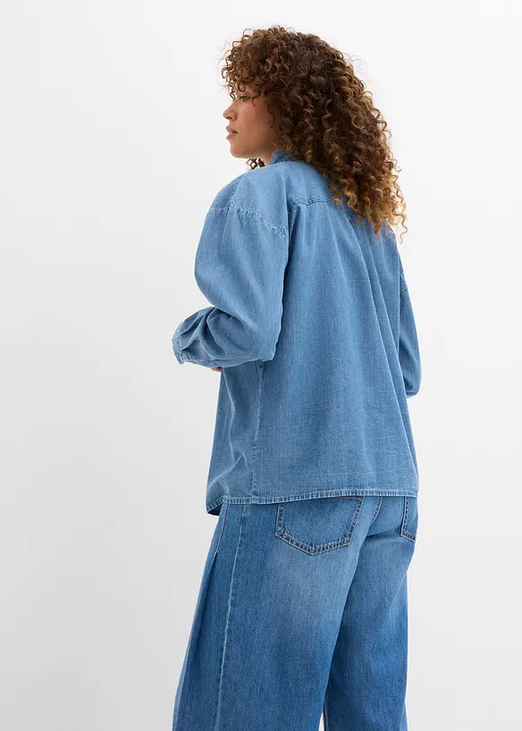 Chemise en jean oversize 100% coton, bonprix