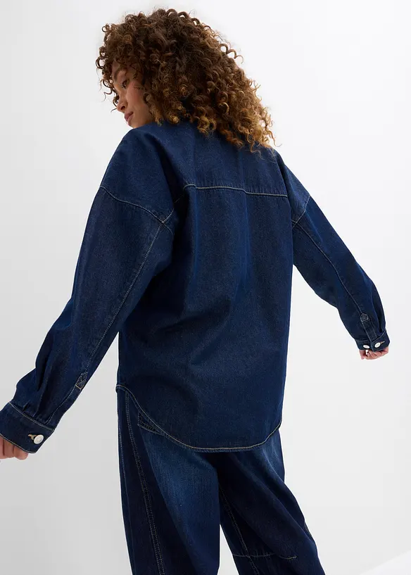 Surchemise oversize en jean 100% coton, bonprix