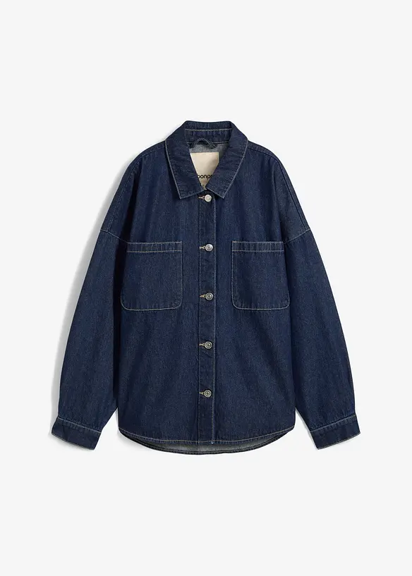Surchemise oversize en jean 100% coton, bonprix