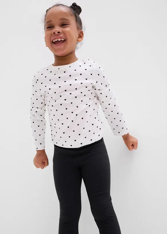 Lot de 2 leggings en matière élastique, bonprix