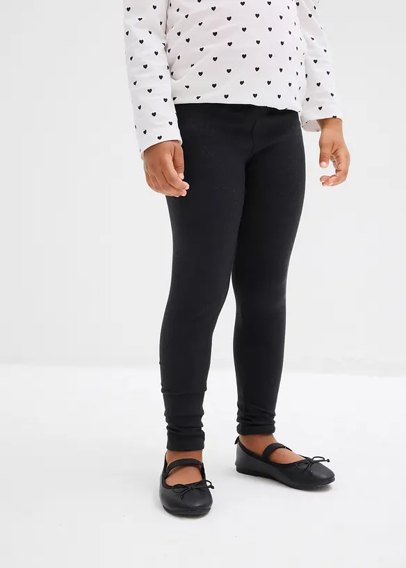 Lot de 2 leggings en matière élastique, bonprix