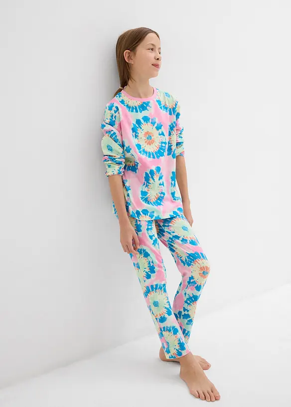 Ens. 4 pces pyjama et pyjashort doux, bonprix