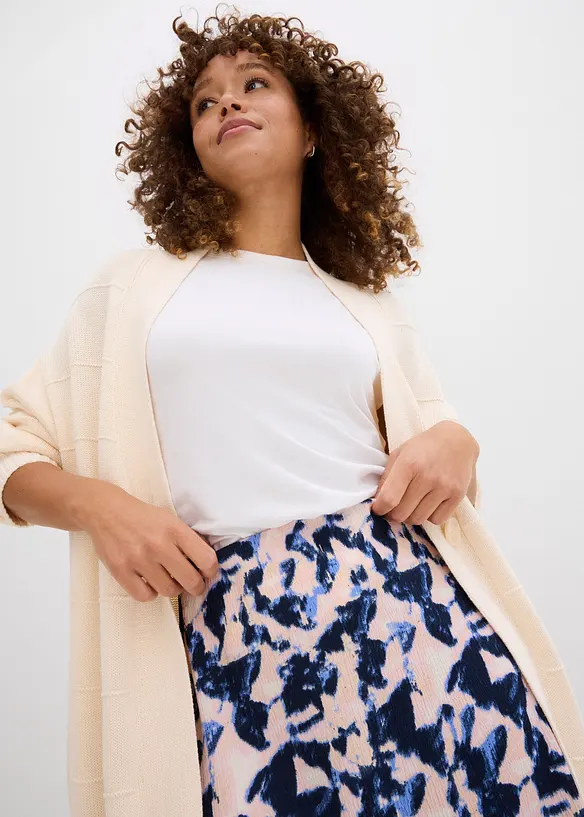 Jupe midi évasée, bonprix