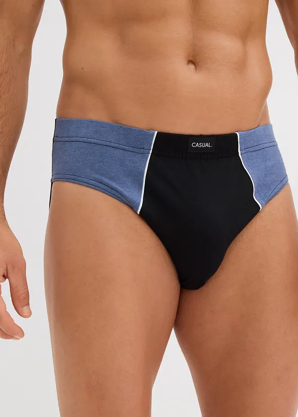 Lot de 5 slips coton, bonprix