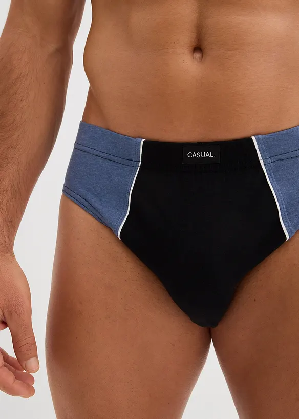 Lot de 5 slips coton, bonprix