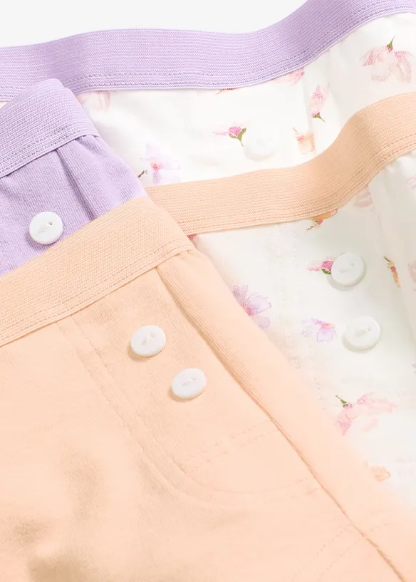 Lot de 4 boxers coton femme, bonprix