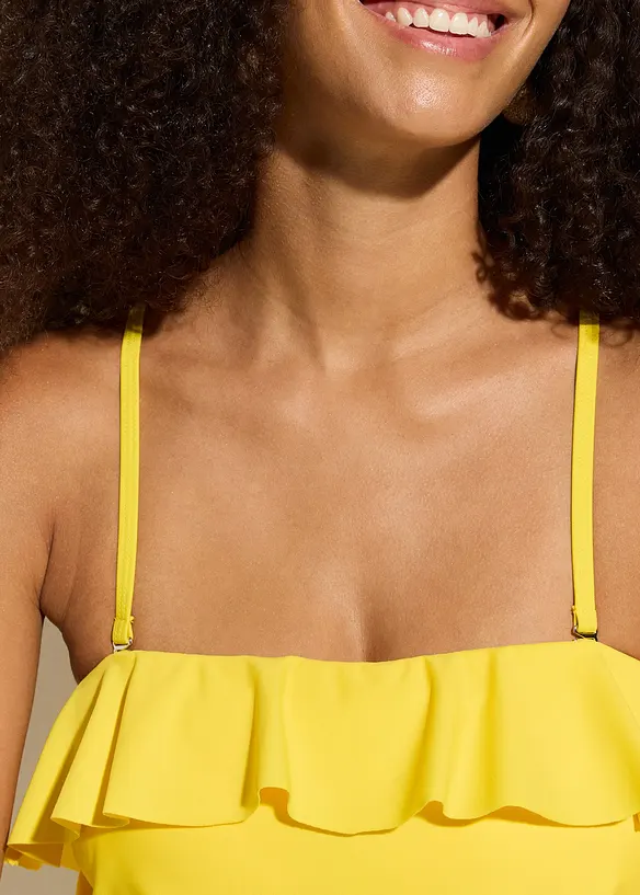 Tankini bandeau (ens. 2 pces) avec bretelles multipositions, bonprix