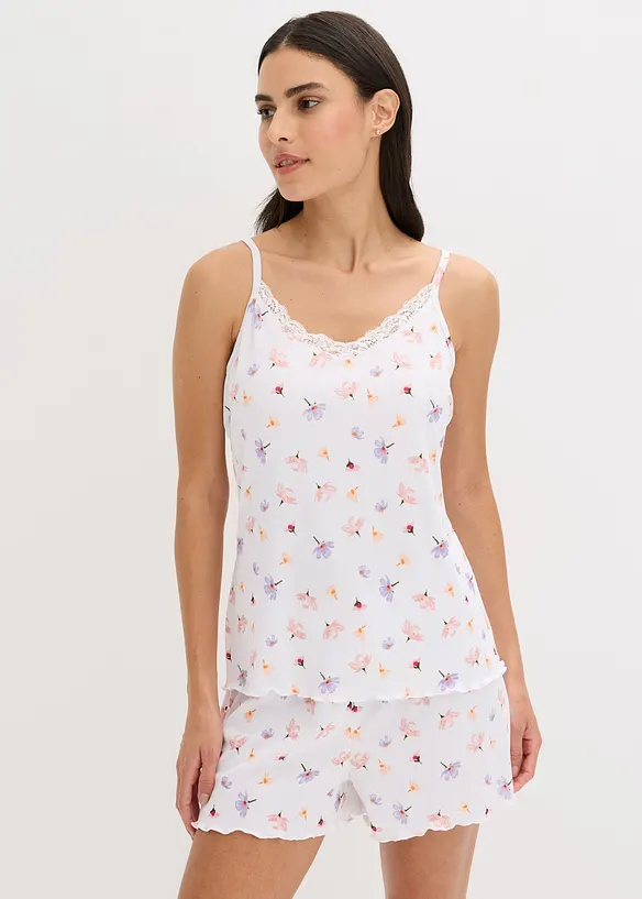 Pyjashort en matière côtelée, bonprix