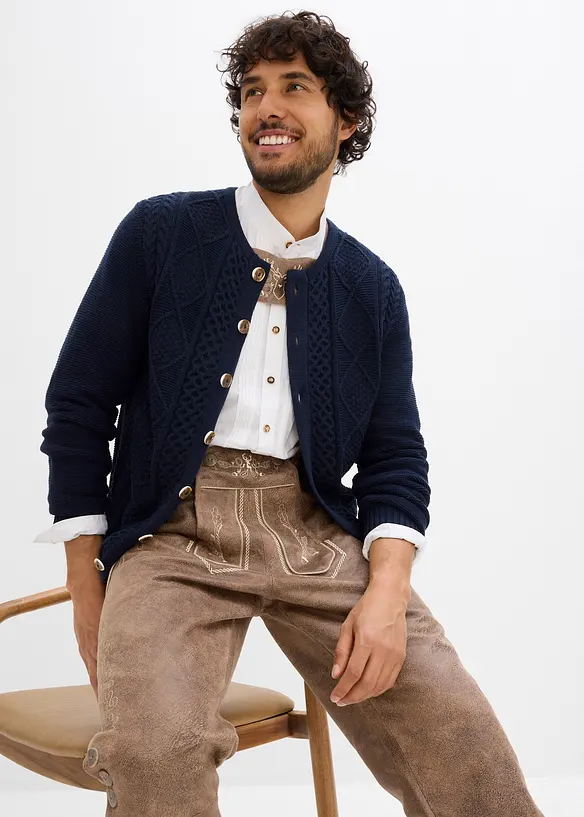 Gilet en maille bavarois, bonprix