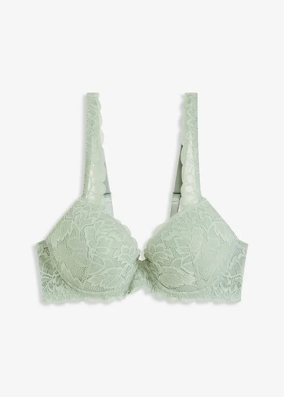 Soutien-gorge à coques et dentelle florale, bonprix