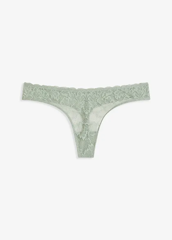 String en dentelle florale, forme en V, bonprix