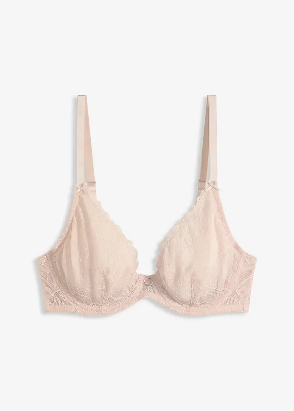 Soutien-gorge triangle avec dentelle florale, bonprix