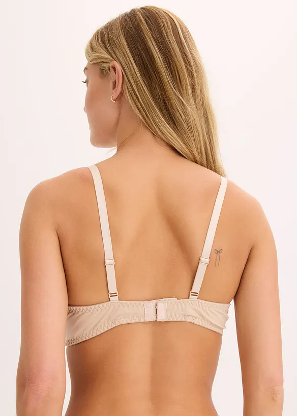 Soutien-gorge à coques et broderies florales, bonprix