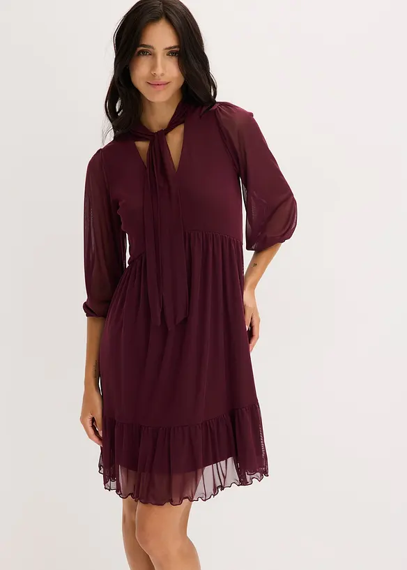 Robe en jersey et mesh, bonprix