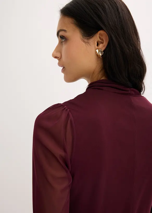 Robe en jersey et mesh, bonprix