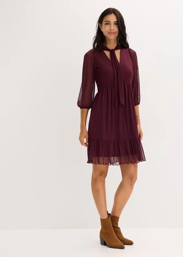 Robe en jersey et mesh, bonprix