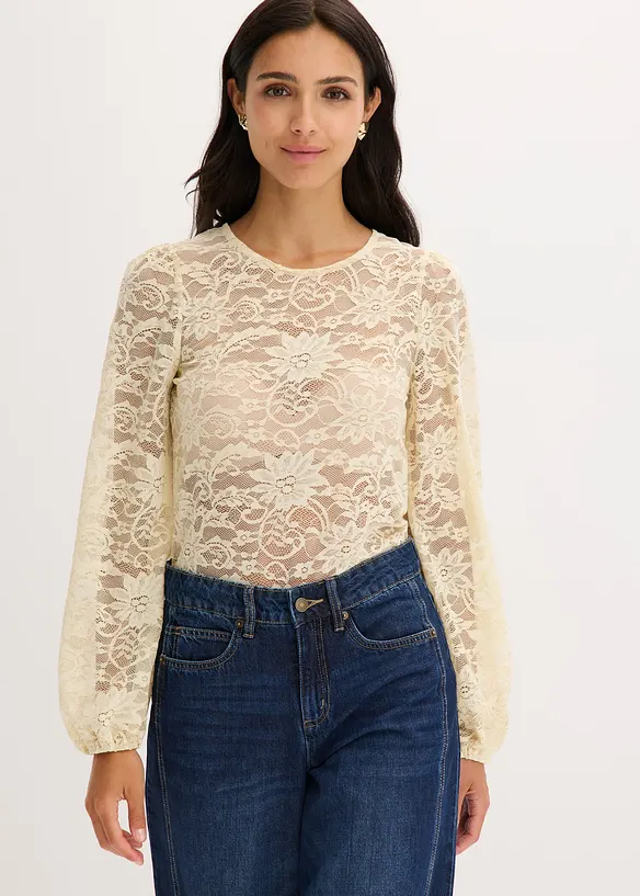 T-shirt en dentelle, bonprix