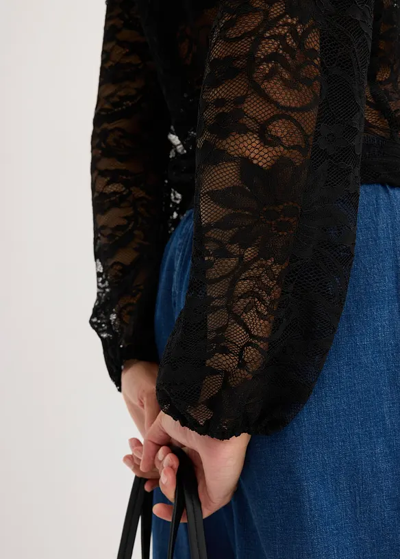 T-shirt en dentelle, bonprix