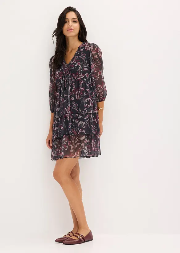 Robe en jersey et mesh, bonprix