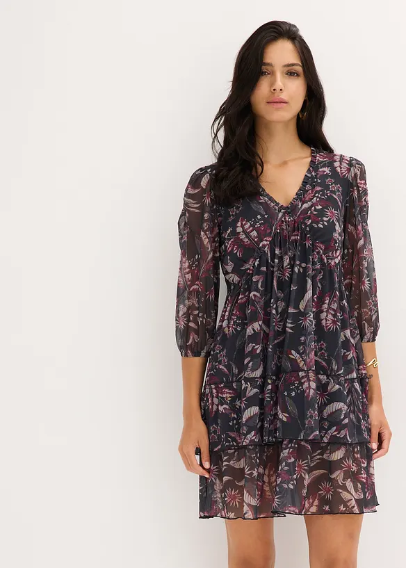 Robe en jersey et mesh, bonprix