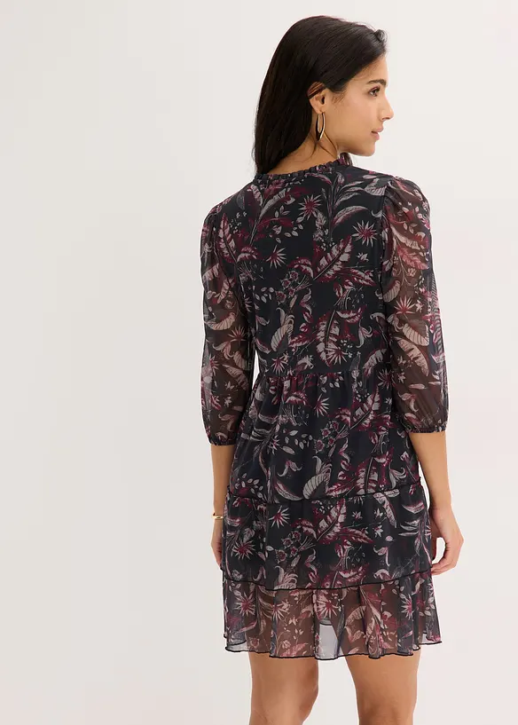 Robe en jersey et mesh, bonprix