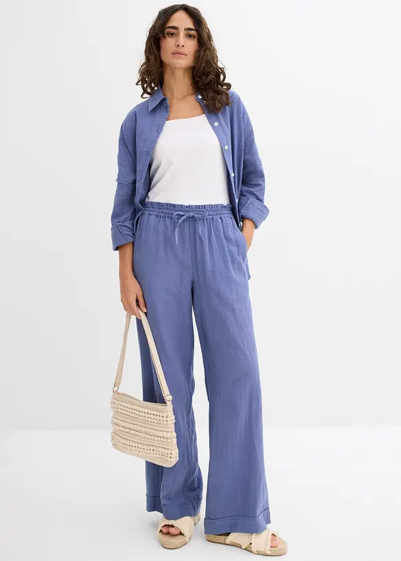 Chemise oversize en gaze de coton aérienne, bonprix