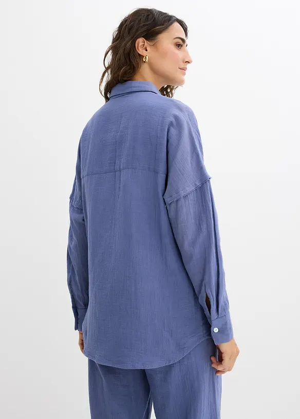 Chemise oversize en gaze de coton aérienne, bonprix