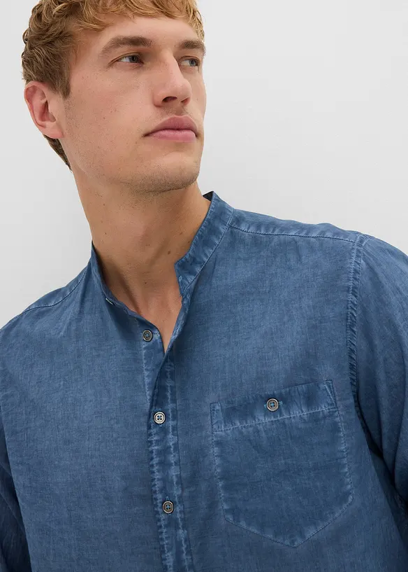 Chemise manches longues aspect délavé, bonprix