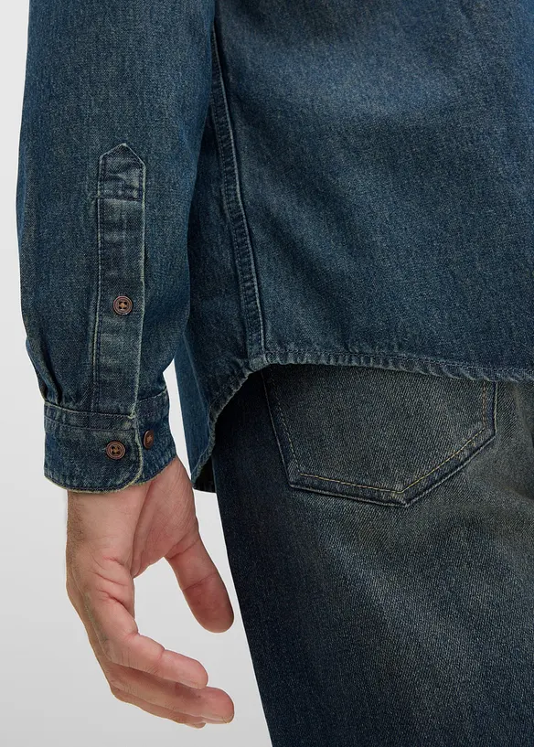 Chemise en jean 100% coton, bonprix