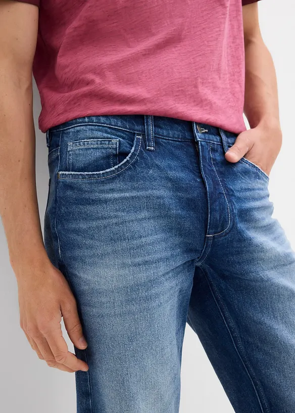 Jean droit extensible, regular, bonprix