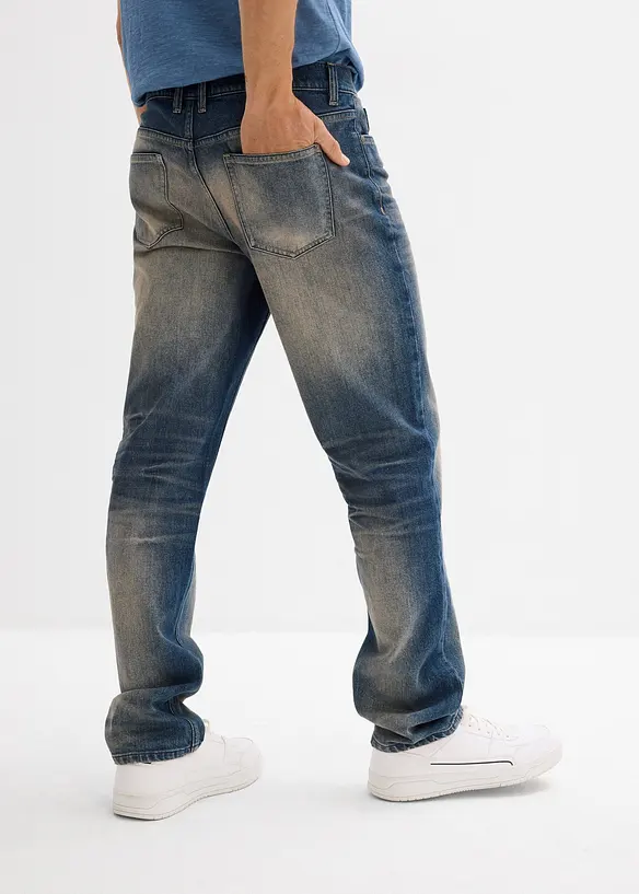 Jean droit extensible, regular, bonprix