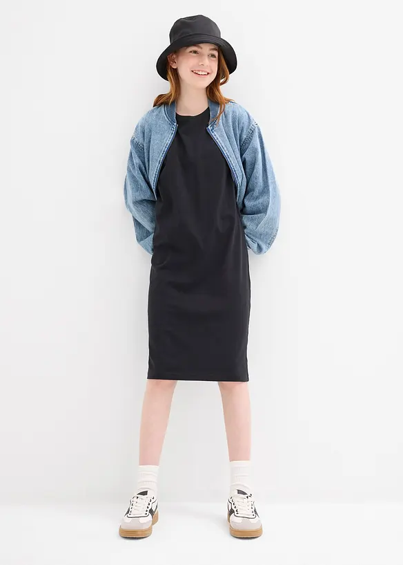 Lot de 2 robes en jersey coton extensible, bonprix